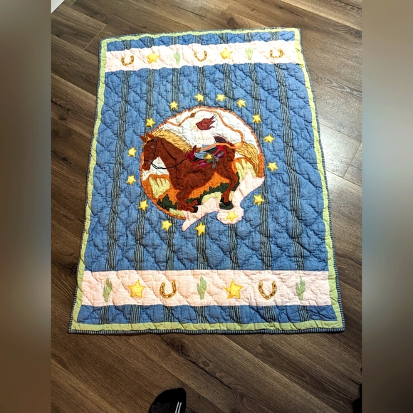 Patch Magic Bedding Patch Magic Baby Quilt Or Lap Throw Cowgirl